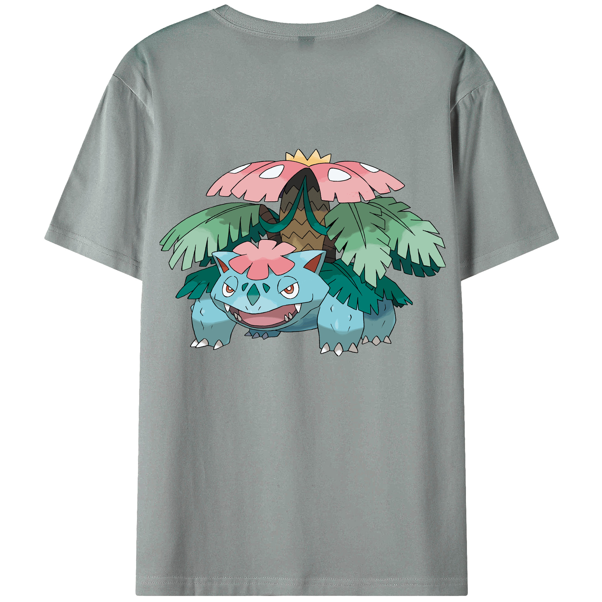 （画像用） ポケットモンスター Pokémon 綿100％ メンズ半袖Tシャツ（バックプリント） 通気性